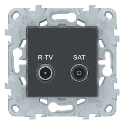 SE Unica New Антрацит Розетка R-TV/SAT, одиночная в ОБИ