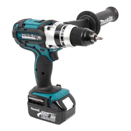 Аккумуляторная дрель-шуруповерт Makita DHP451RFE 186427 в ОБИ