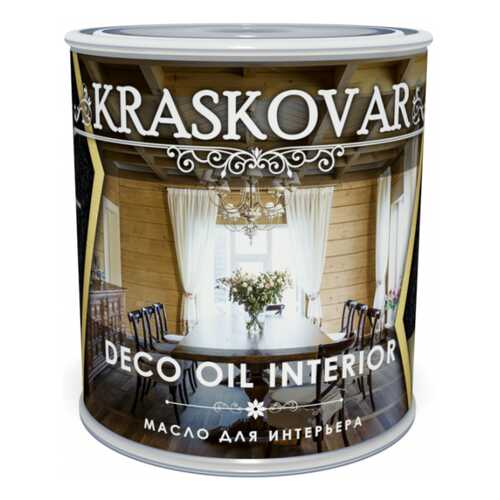 Масло для интерьера Kraskovar Deco Oil Interior Бургундия 0,75л в ОБИ