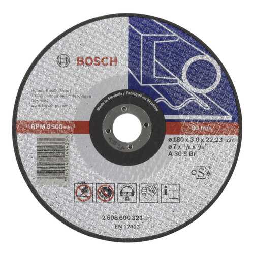 Отрезной круг Bosch МЕТАЛЛ 180Х3 мм 2608600321 в ОБИ