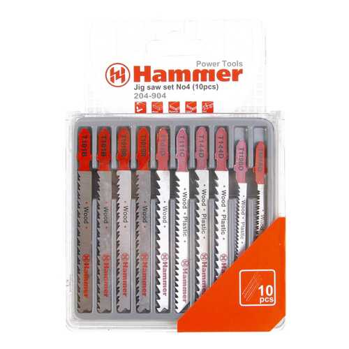 Набор пилок для лобзика Hammer Flex 204-904 JG WD-PL (30577) в ОБИ