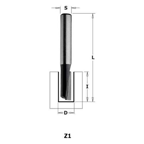 Фреза CMT Ф4мм S8мм I10мм (K911-040) в ОБИ