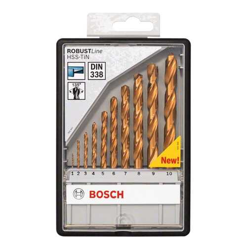 Сверло универсальное Bosch HSS-TIN ЗАТОЧКА 135 ROBUST LINE 2607010536 в ОБИ