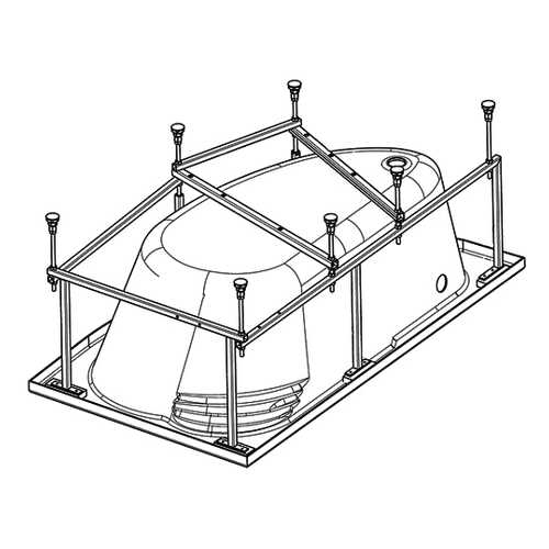 Комплект монтажный Santek для ванны Эдера 170х110см белый (WH112426) в ОБИ