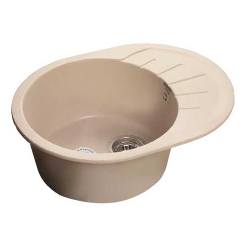 Мойка для кухни из мрамора GranFest Rondo GF-R580L белый в ОБИ